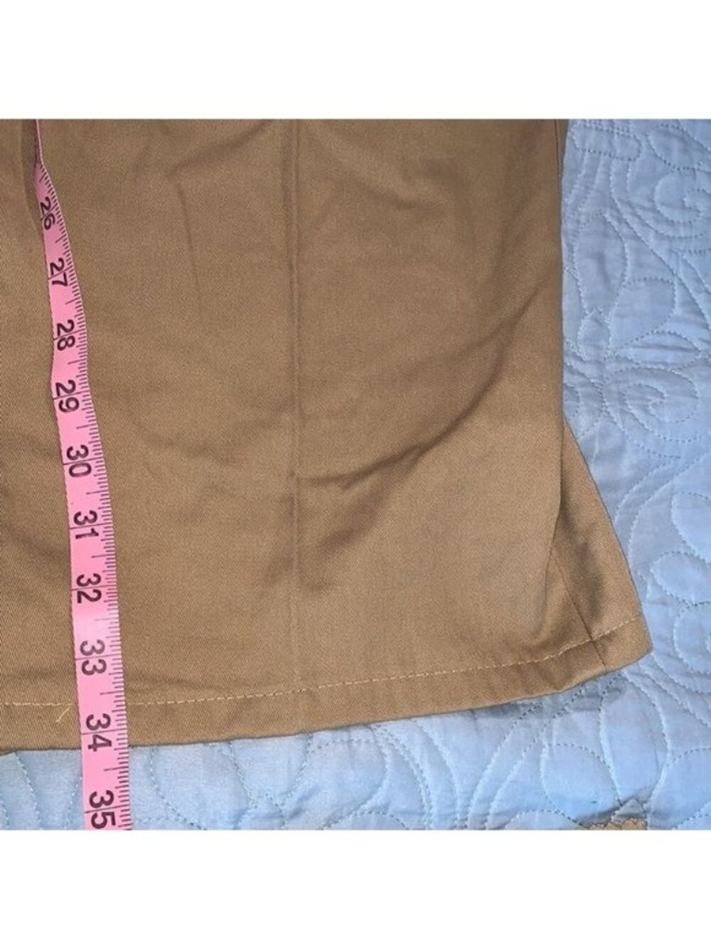 Mens King Size Big Elastic Waist Khaki Pants Size 54/38 Cotton Blend - Picture 11 of 12